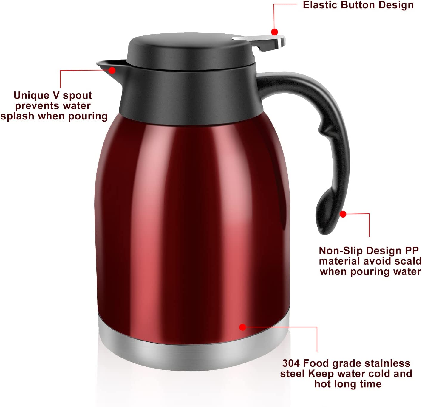  Large Coffee Thermos for Hot Drinks Stainless Steel